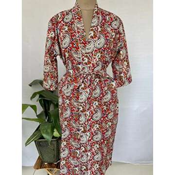 Eastern Loom Women’s Cotton Beach Cover Up Kimono