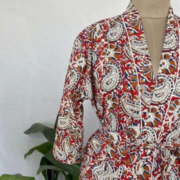 Eastern Loom Women’s Cotton Beach Cover Up Kimono