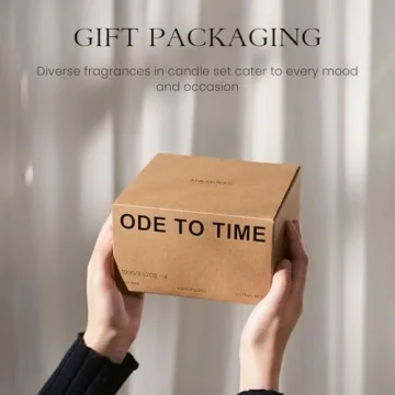 M&SENSE 4 Pack Aromatherapy Candle Gift Set for Christmas