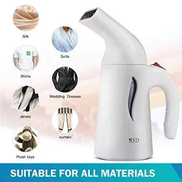 Compact JSD Travel Steamer - Efficient Wrinkle Remover