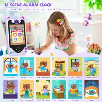 Yosfeng Kids Smart Phone Dual Cameras Learning Games Music