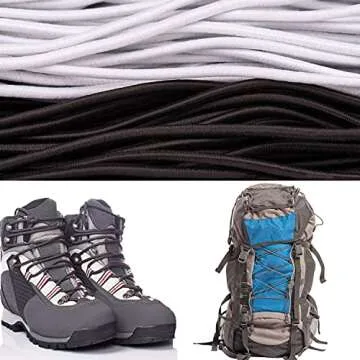 HEMYLU Elastic Cord 1/8 Inch x 17FT for DIY Projects