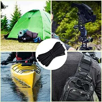 HEMYLU Elastic Cord 1/8 Inch x 17FT for DIY Projects