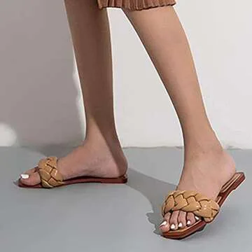 Stylish Open Toe Flat Sandals for Women - Trish Lucia