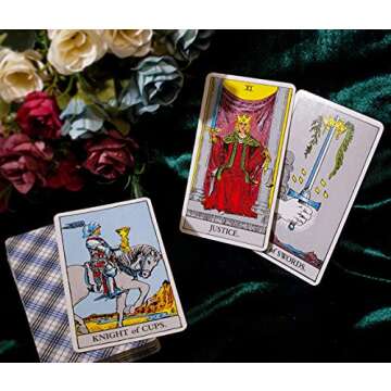 Mystercome Tarot Cards for Beginners - Travel-Friendly Deck