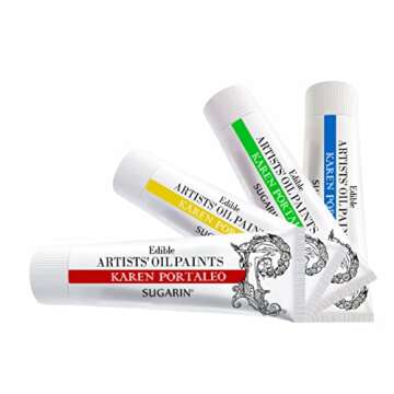 Edible Artists Oil Paint, White, 35gm Tube - Perfect for Food Artistry