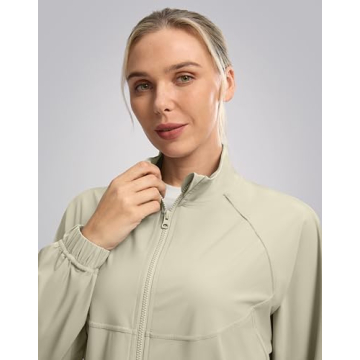 Soothfeel Women's Athletic Jacket Lightweight UPF 50+