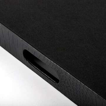 Stylish Lyellfe Black Coffee Table Serving Tray