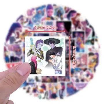 Vibrant Waterproof Demon Hunters 110pcs Stickers Pack