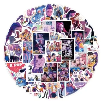 Vibrant Waterproof Demon Hunters 110pcs Stickers Pack