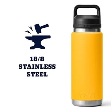 YETI Rambler 26 oz Bottle with Chug Cap, Alpine Yellow