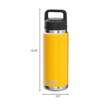 YETI Rambler 26 oz Bottle with Chug Cap, Alpine Yellow
