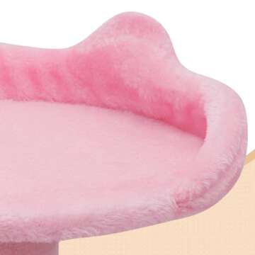 MoNiBloom Cat Tree, 54 Inch Cat Tree Tower with 2 Cat Condo, Cat Tower with Scratching Post, Cat Climbing Tower, Cat Tree for Indoor Cats, Soft Pink