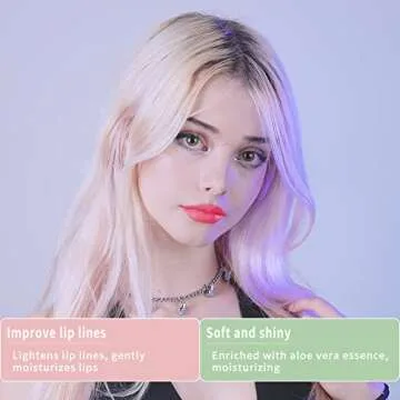 Aloe Vera Lipstick, Magic Temperature PH Color Changing Moisturizing Lipstick, Tinted Lip Balm, Lip Tint, Lip Makeup, Lip Balm, Natural Lasting Moisturizing Lipstick for Women (1PCS, Large)