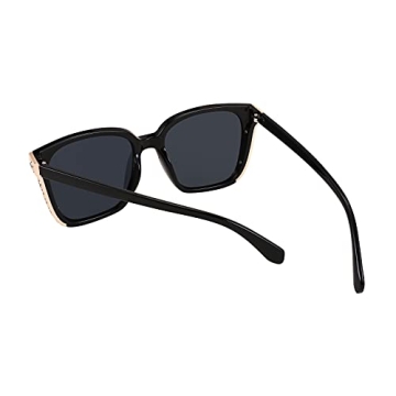 WANWAN Square Sunglasses for Women with UV400 Protection