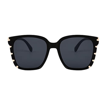 WANWAN Square Sunglasses for Women with UV400 Protection