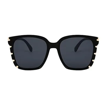 WANWAN Square Sunglasses for Women with UV400 Protection