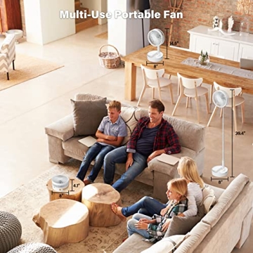 Portable Oscillating Fan with Remote and Light