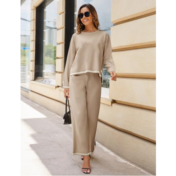 Stylish and Comfortable Tanming Women's Knit 2 Piece Outfits