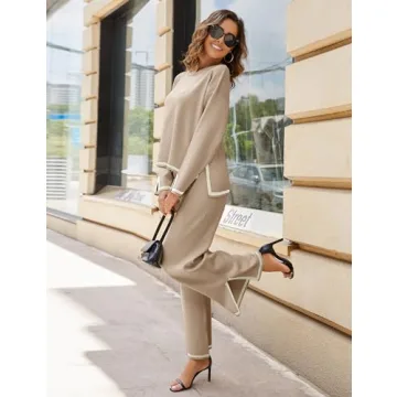 Stylish and Comfortable Tanming Women's Knit 2 Piece Outfits
