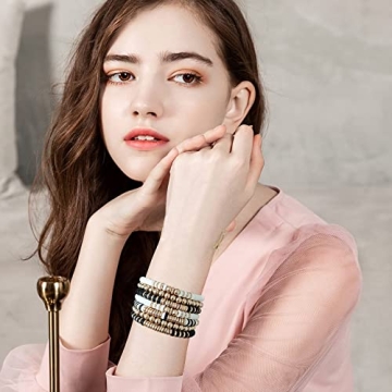 Vibrant GOOJIDS Surfer Clay Bead Bracelets Set for Women