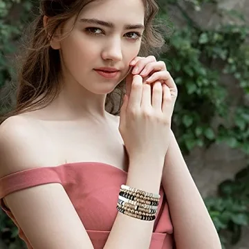 Vibrant GOOJIDS Surfer Clay Bead Bracelets Set for Women