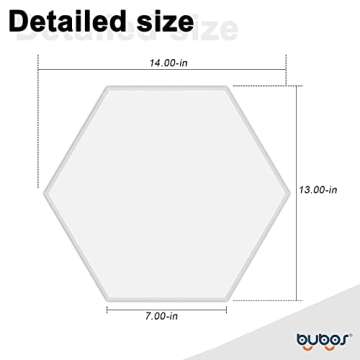 BUBOS 12 Pack Hexagon Acoustic Panels Soundproof Wall Panels,14 X 13 X 0.4Inches Sound Absorbing Pan...