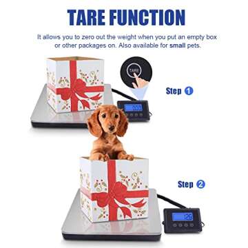 Fuzion Shipping Scale 360lb x 0.1lb, Stainless Steel Postal Scale with Timer/Hold/Tare, Digital Shipping Scale for Packages/Luggage, Battery & AC/DC Adapter
