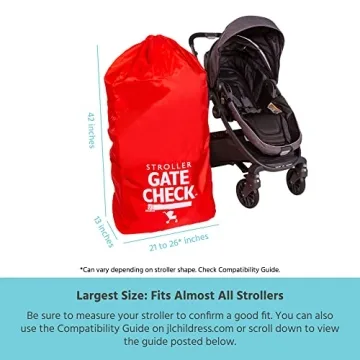 J.L. Childress Red Gate Check Stroller Bag for Traveling