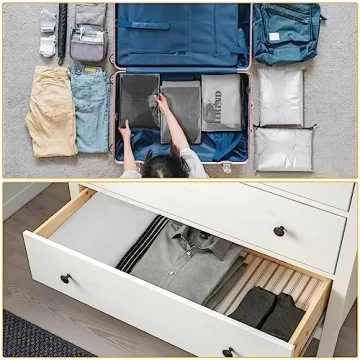 24 Reusable Mesh Zipper Pouches for Organizing Essentials