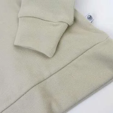 HonestBaby Multipack Pullover Hoodie Sweatshirt Jogger Sweatpant Sets Organic Cotton Baby, Toddler, Boys, Girls, Unisex, Khaki, 4T