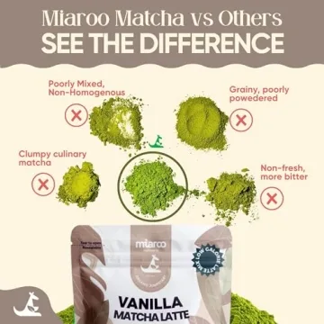 Miaroo Vanilla Matcha Latte Powder 100g - Delicious & Low-Calorie