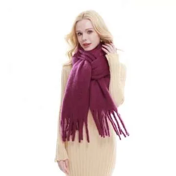 RIIQIICHY Winter Chunky Scarf for Women, Oversized Comfort