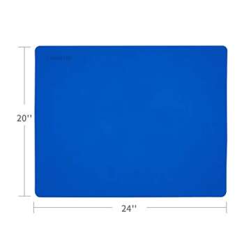 LONGFITE Silicone Baking Mat Extra Large 23.6''x19.7'' for Dough Rolling Pastry Fondant Mat Nonstick...