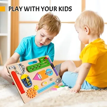 Montessori Busy Board for Toddlers Educational Travel Toy