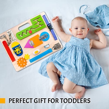 Montessori Busy Board for Toddlers Educational Travel Toy