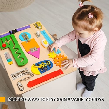 Montessori Busy Board for Toddlers Educational Travel Toy