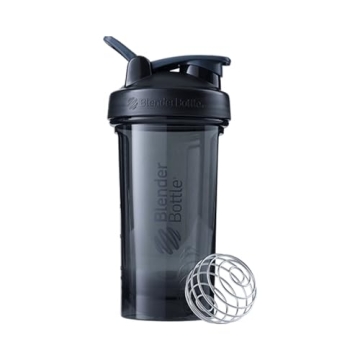 BlenderBottle Shaker Bottle Pro Series – Ideal for Protein Shakes and Pre-Workout, 24-Ounce Black