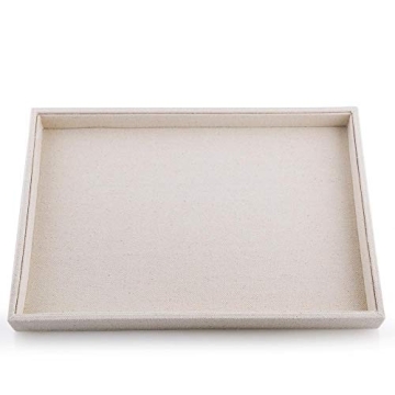 Oirlv Linen Jewelry Display Trays - Stylish Necklace & Bracelet Organizer