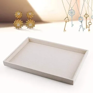 Oirlv Stackable Jewelry Display Tray for Elegant Storage