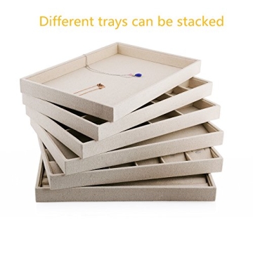 Oirlv Stackable Jewelry Display Tray for Elegant Storage