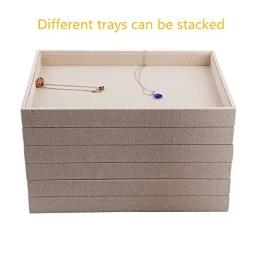 Oirlv Stackable Jewelry Display Tray for Elegant Storage
