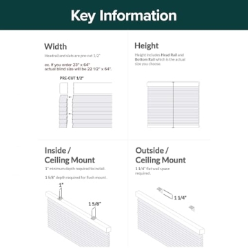 CHICOLOGY Blackout Mini Blinds Cordless Light Control