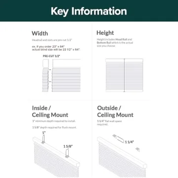 CHICOLOGY Blackout Mini Blinds Cordless Light Control