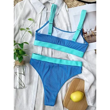 Stylish Women's High Waisted SOLY HUX Bikini Swimwear