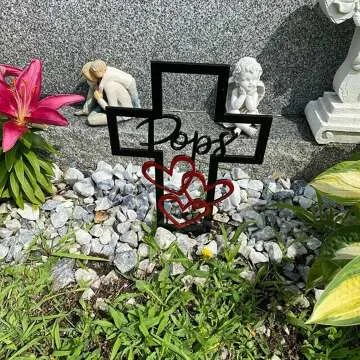 Decorative Metal Cross for Cemetery Grave Memorial