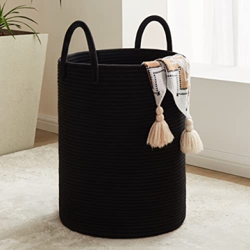Fiona's Magic Woven Rope Laundry Basket: Stylish Organization for Every Home