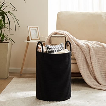 Fiona's Magic Woven Rope Laundry Basket: Stylish Organization for Every Home
