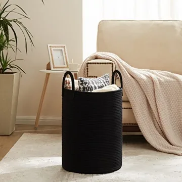 Fiona's Magic Woven Rope Laundry Basket: Stylish Organization for Every Home