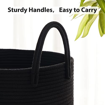 Fiona's Magic Woven Rope Laundry Basket: Stylish Organization for Every Home